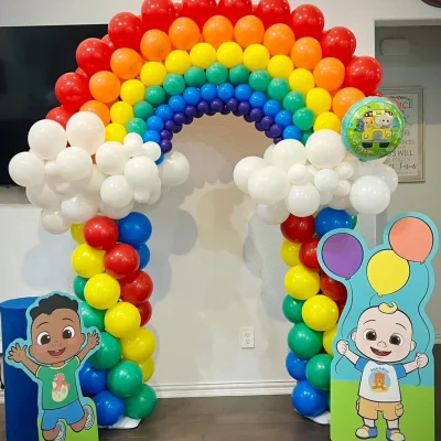 1st Birthday Milestone Balloon Arch by Gracieux